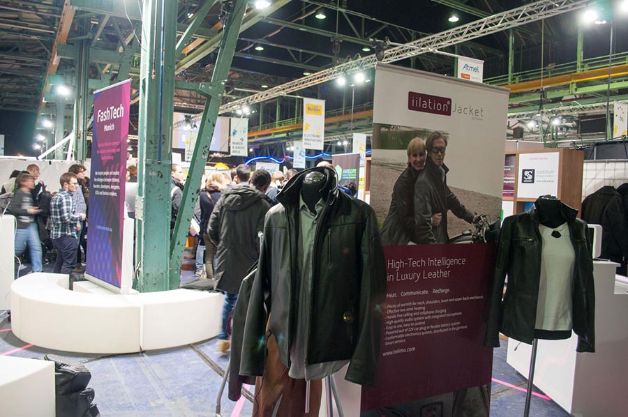 teiimo smart textile engineering, luxury wearable fashion technologie at FashTech exhibition